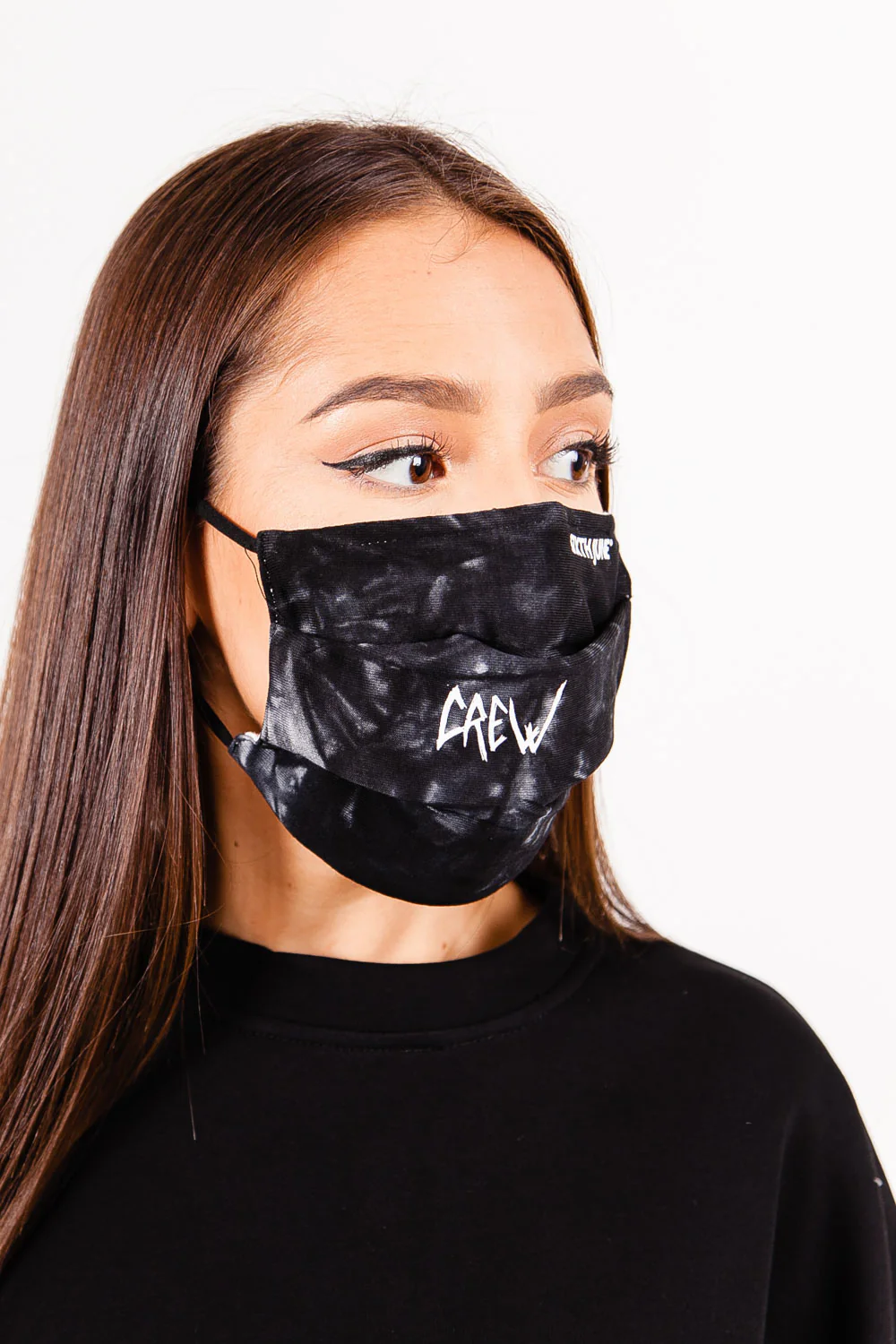 Masque tie dye CREW noir - Image 4