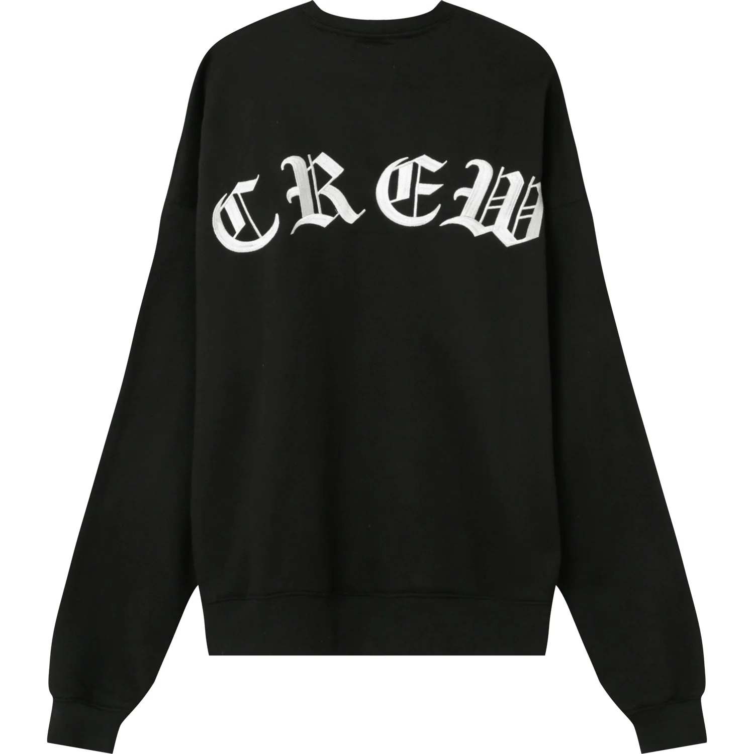 Sweatshirt broderies crew oversize Noir - Image 6