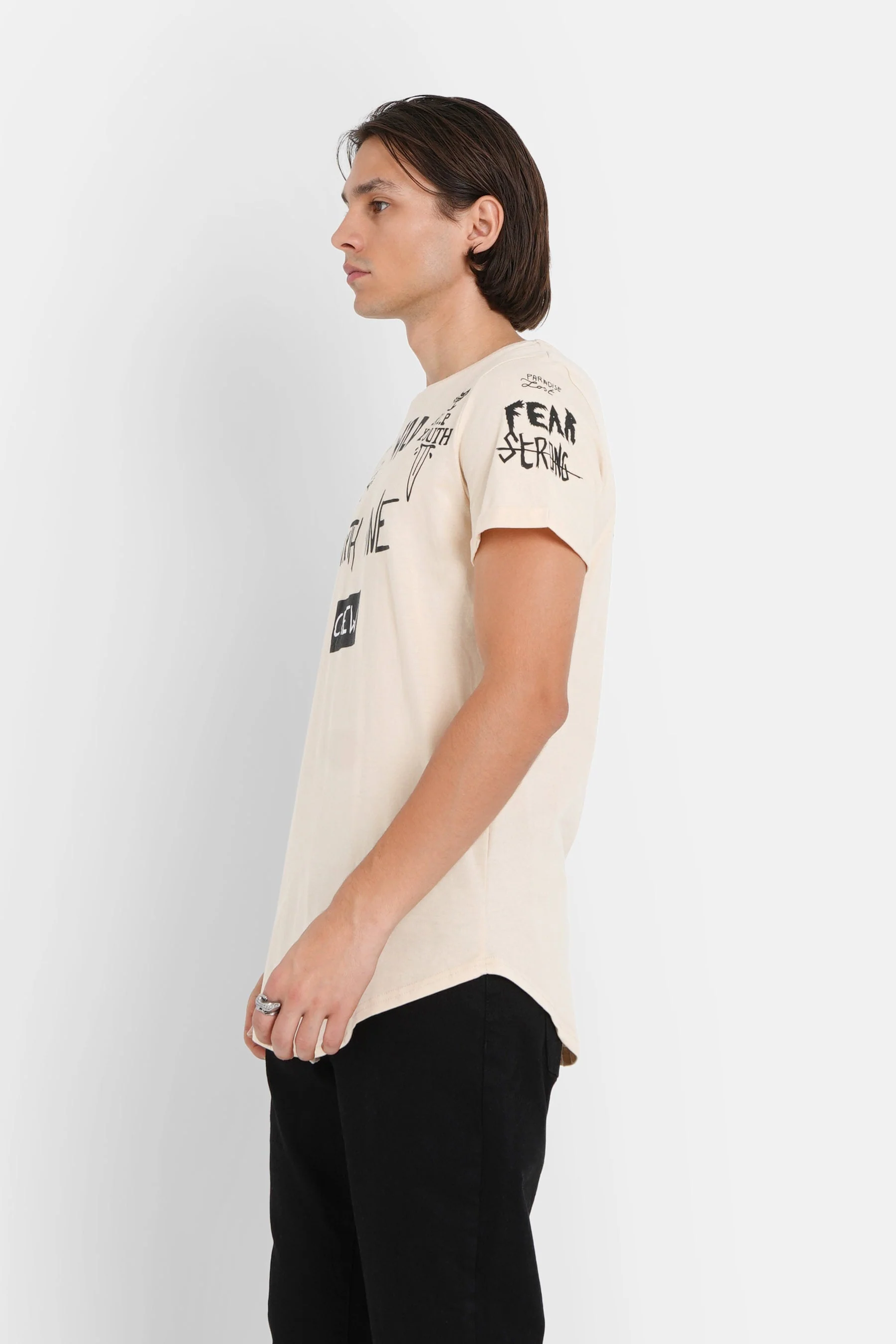 T-shirt crew Beige - Image 4