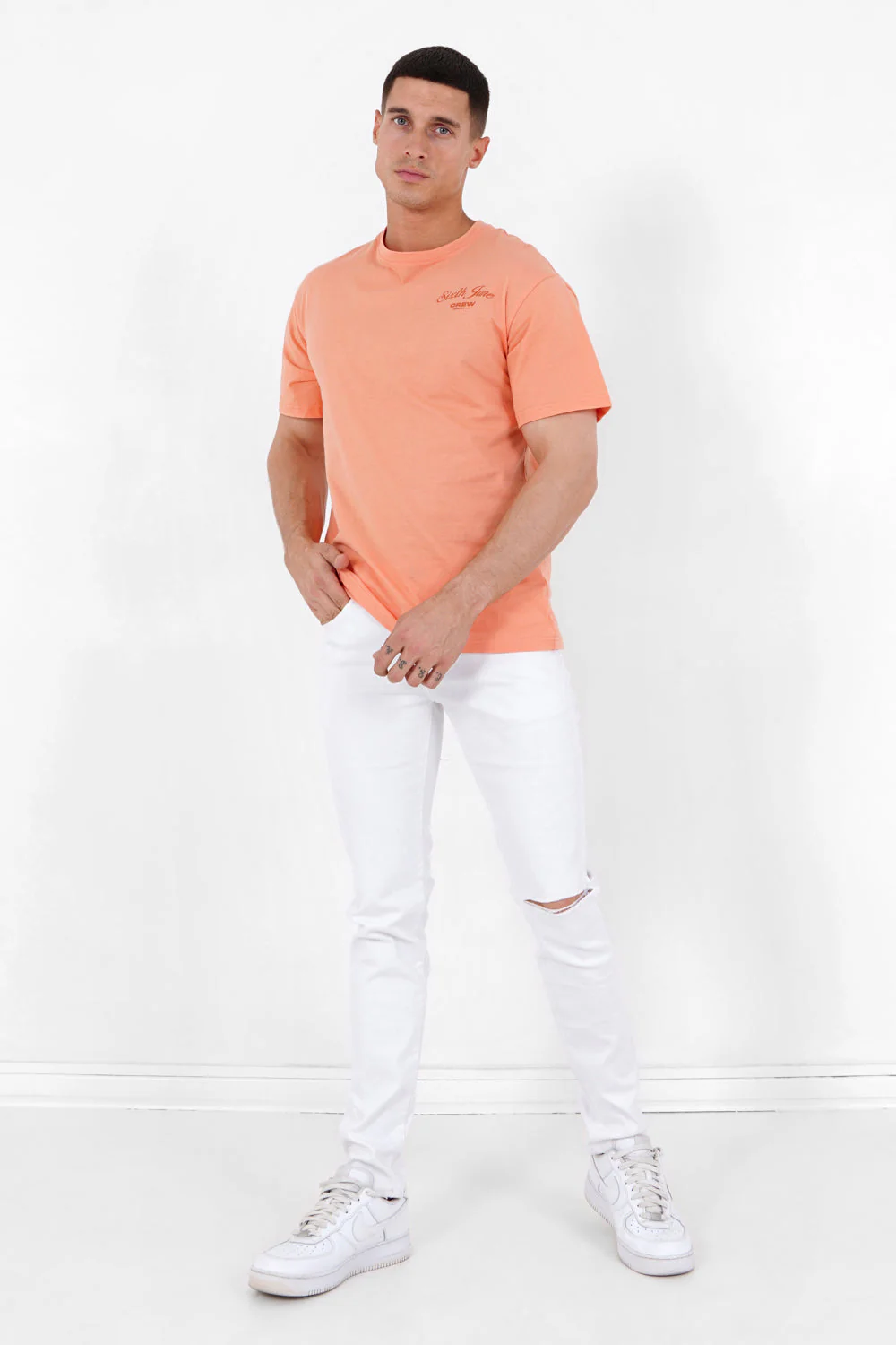 T-shirt logo signature Orange - Image 2