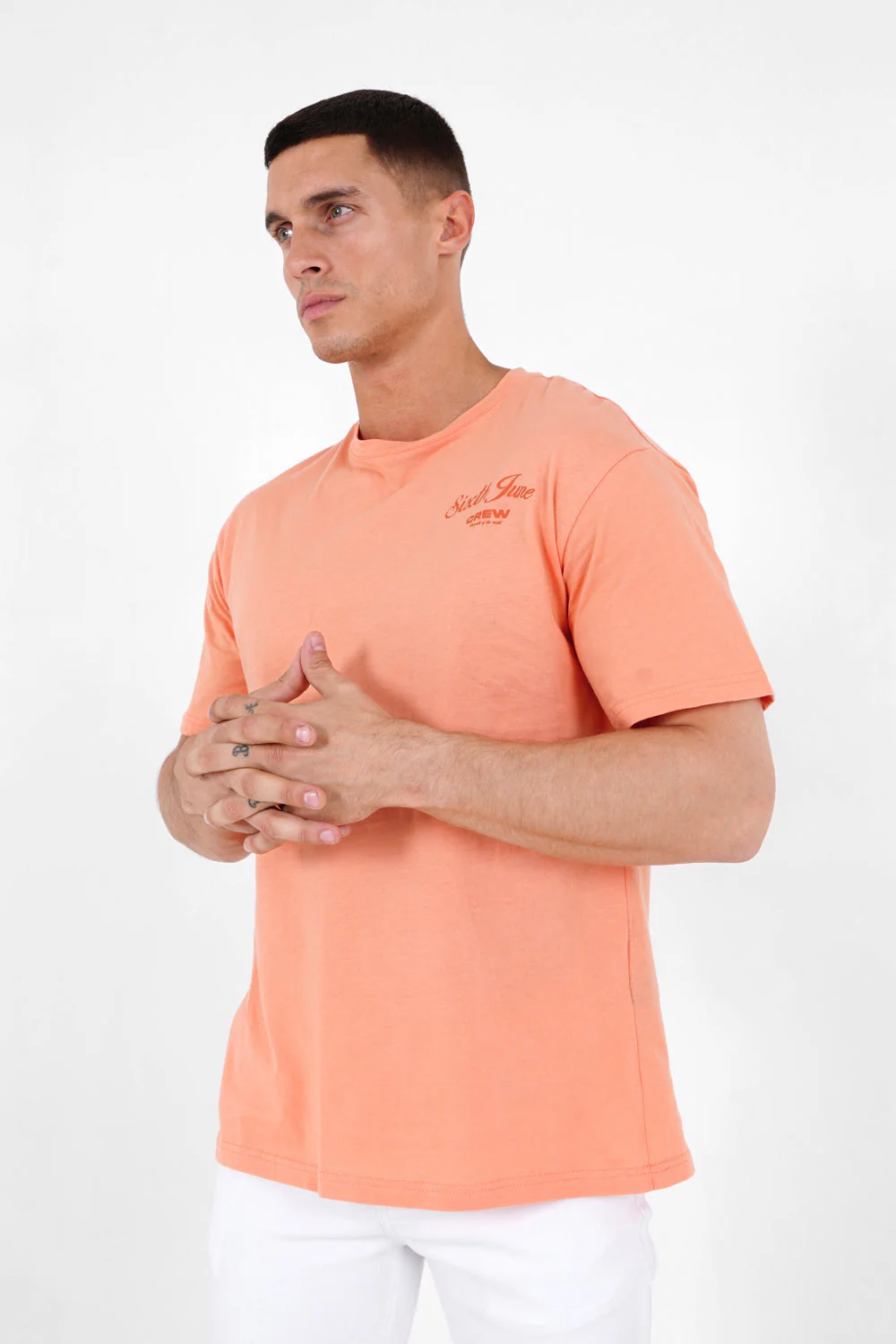 T-shirt logo signature Orange - Image 4