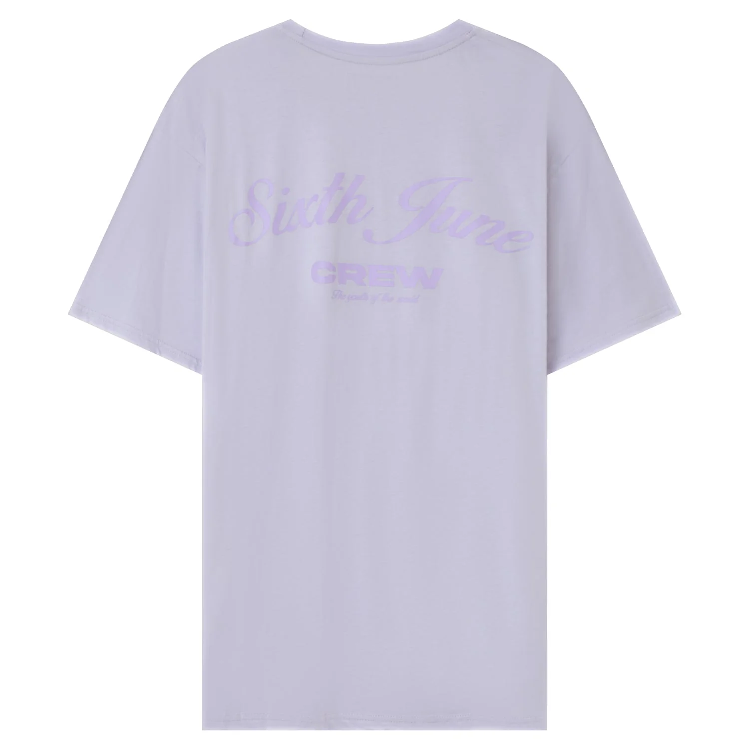 T-shirt logo signature Violet clair - Image 6