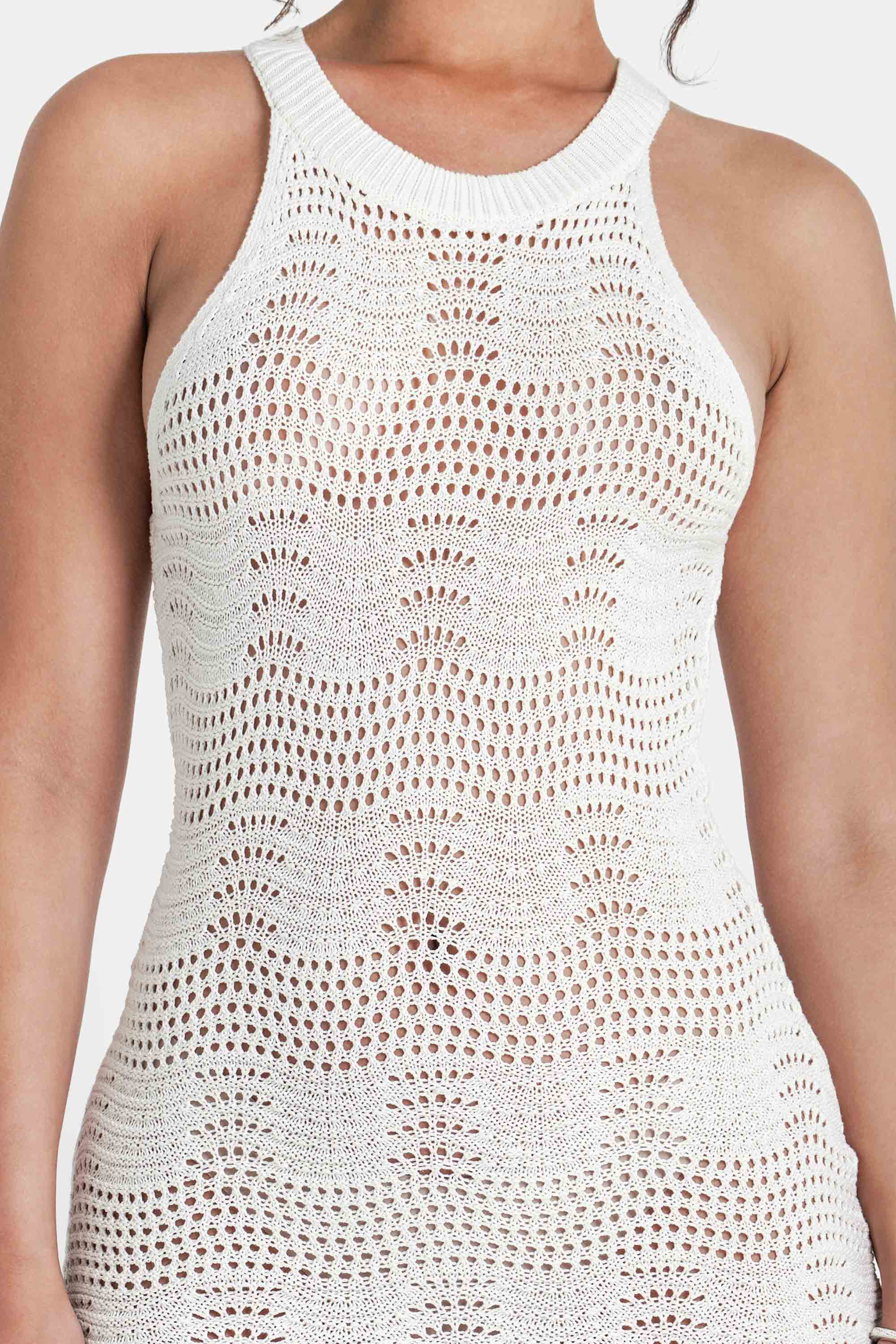 CROCHET knitted mini w/s dress - Image 3