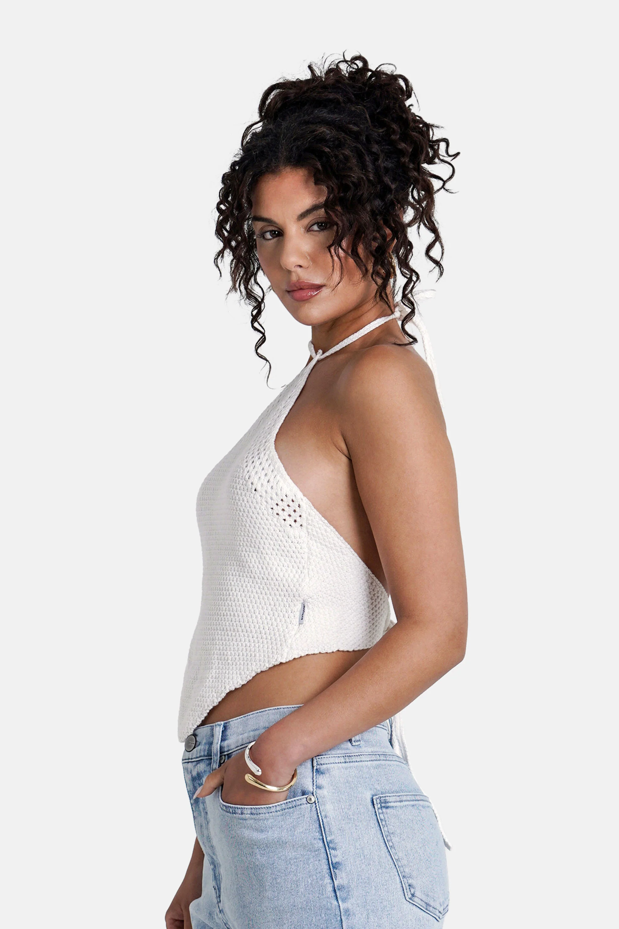 CROCHET laced w/s top - Image 4