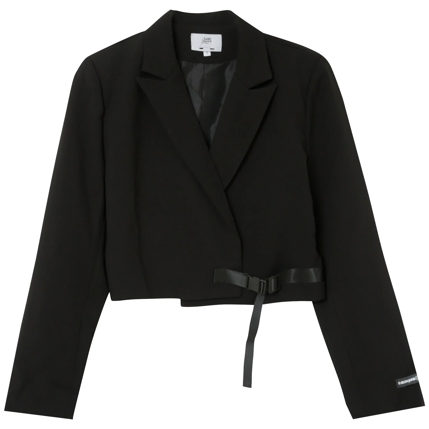 Veste blazer court Noir - Image 6