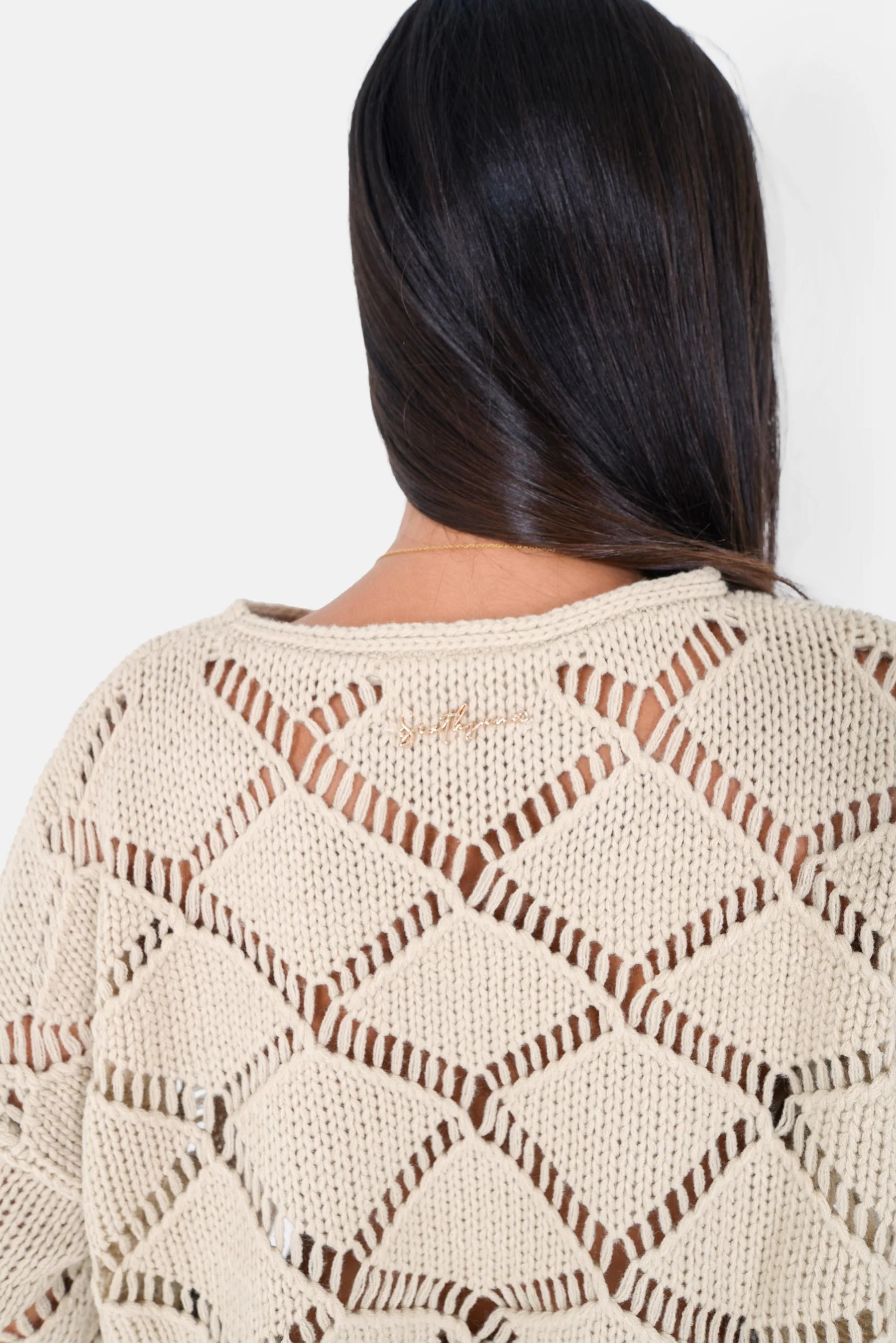 Top maille court Beige - Image 3