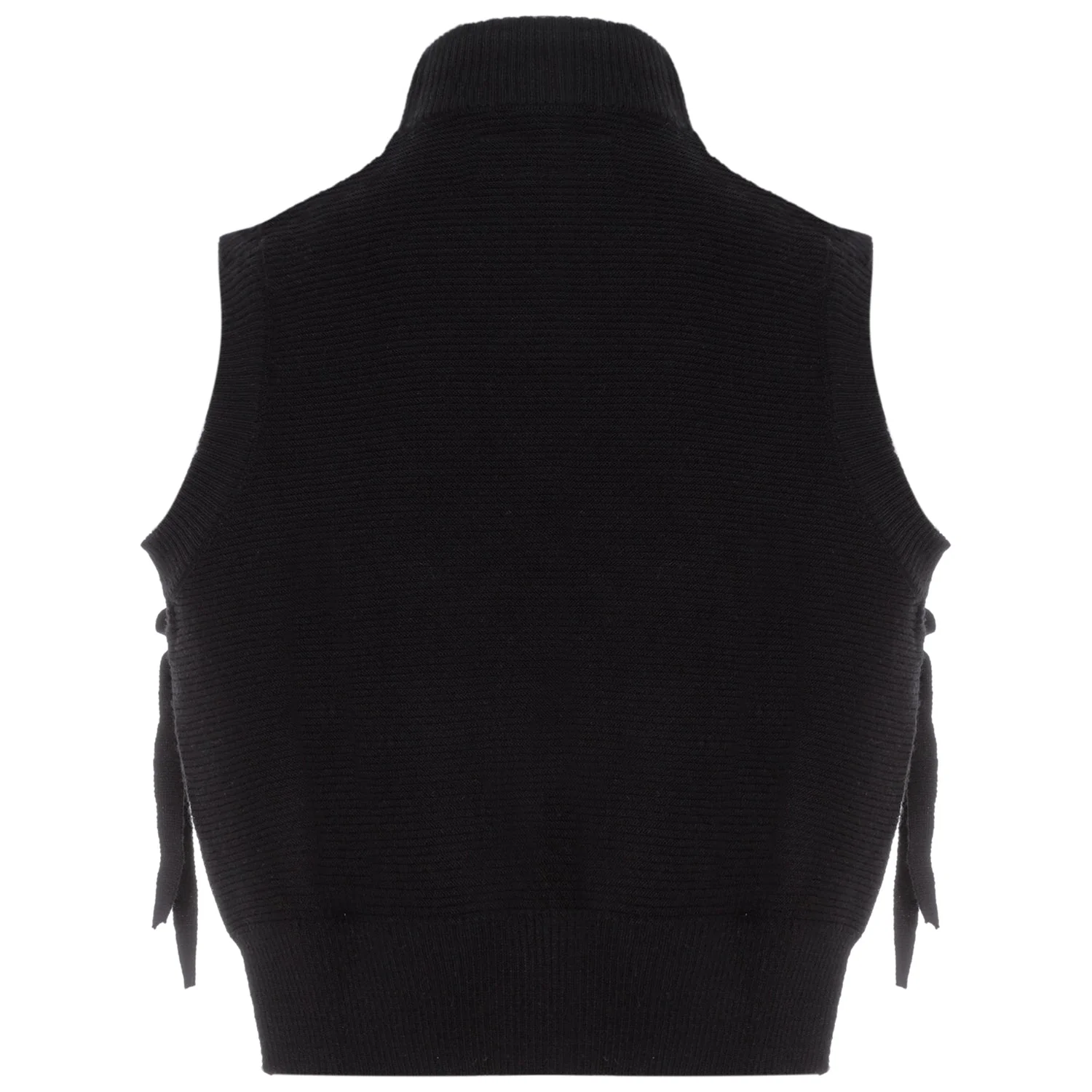 Top sans manches maille ouverture Noir - Image 7