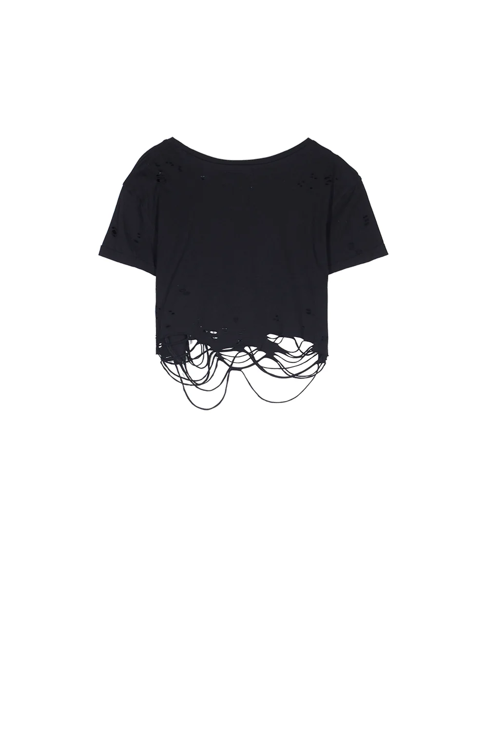T-shirt crop top destroy logo noir - Image 7