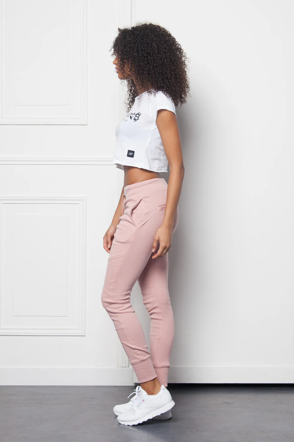 Crop top Parisiennes Women fire effect font white W2630CTS - Image 3