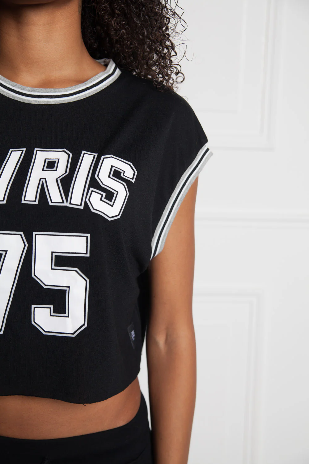 Crop top Pvris 75 Femme noir W2372VTO - Image 3