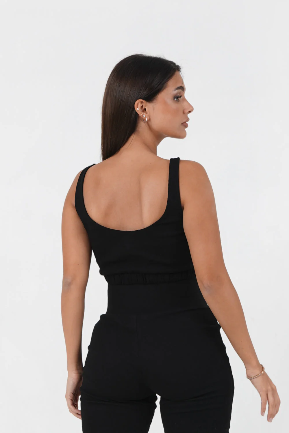 Brassière côtelé gothique Noir - Image 5