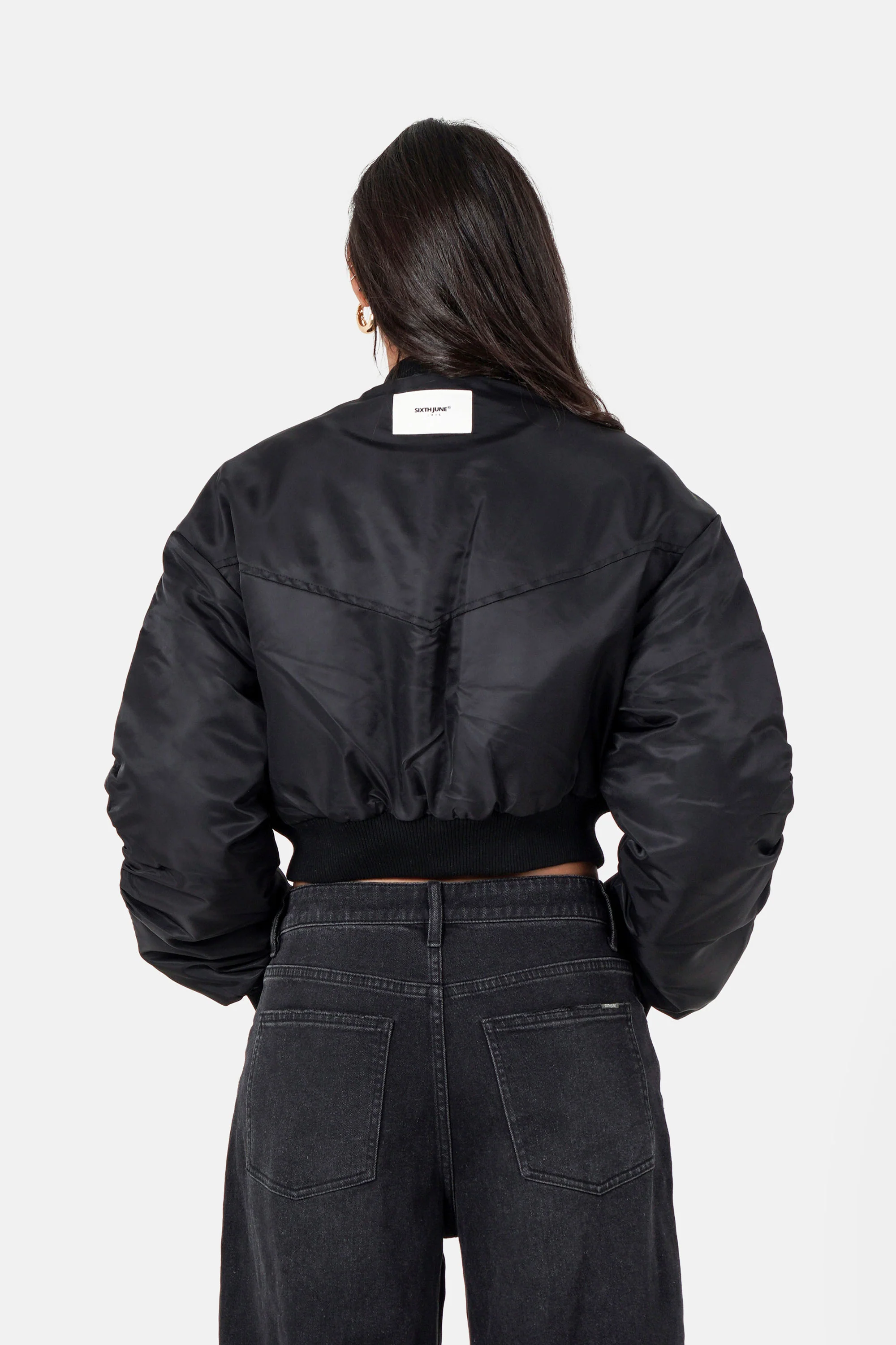 CROPPED bomber jacket - Image 5