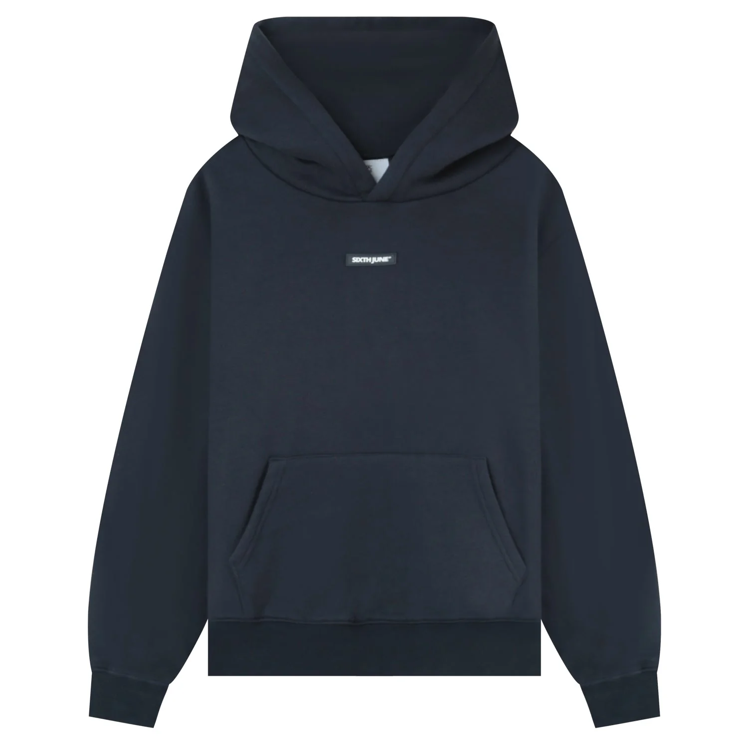 Sweatshirt capuche logo bouclette Bleu foncé - Image 7