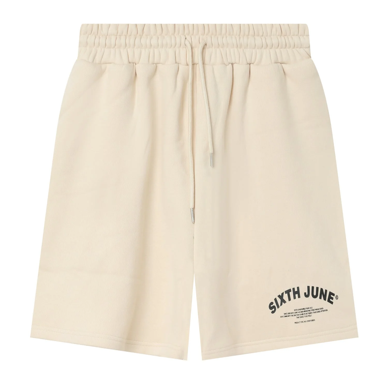 Short logo incurvé Beige - Image 6