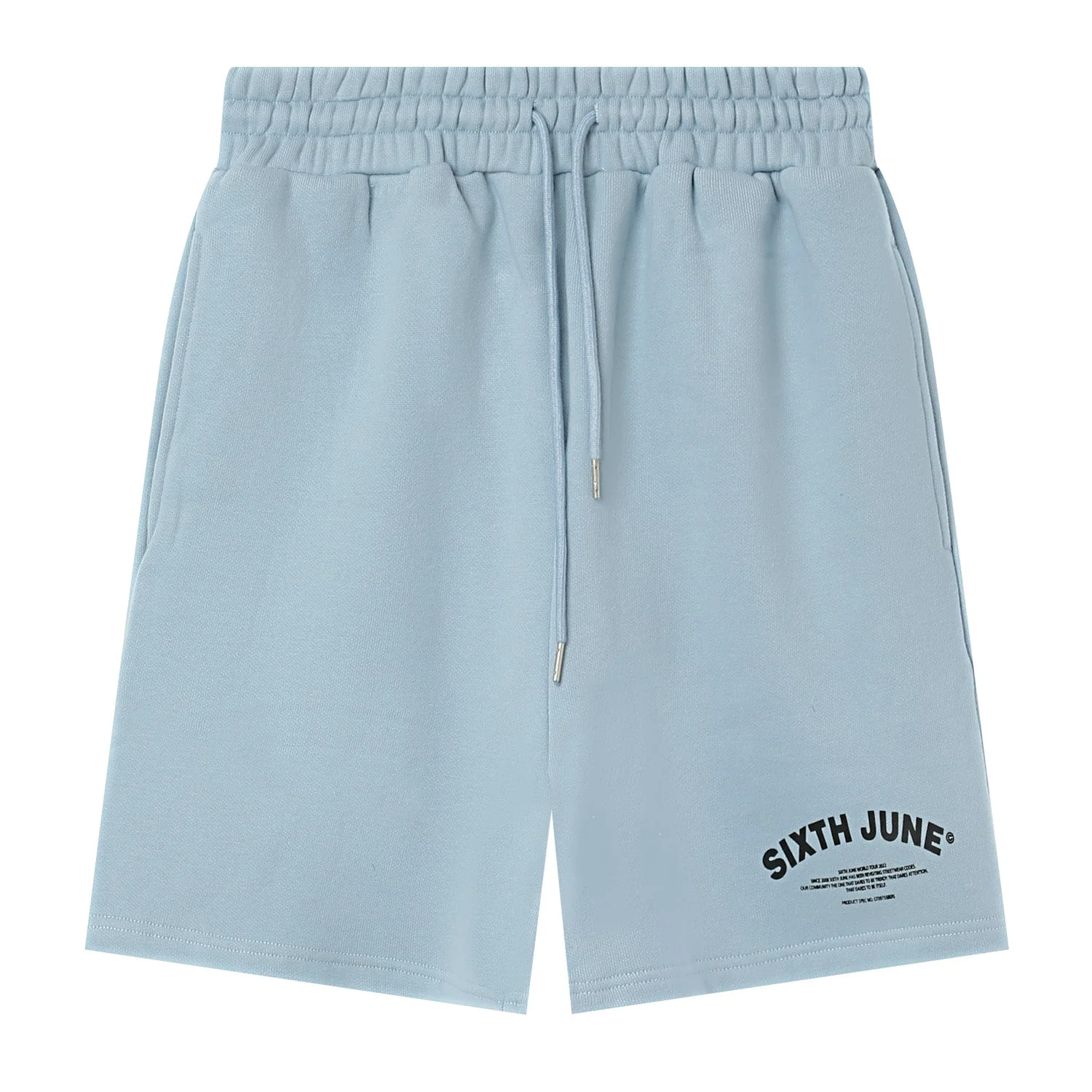 Short logo incurvé Bleu clair - Image 6