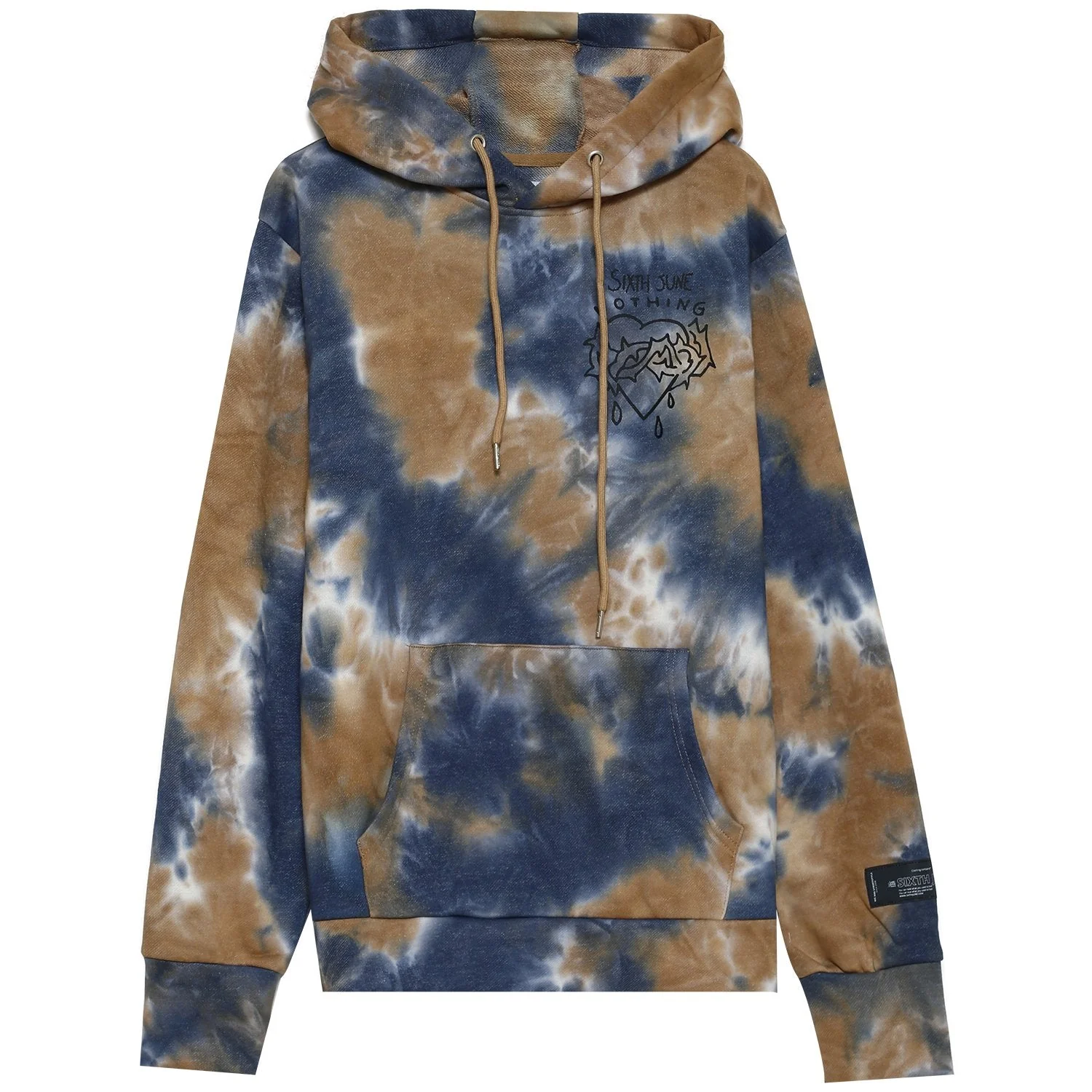 Sweat capuche nothing tie dye Marron - Image 6
