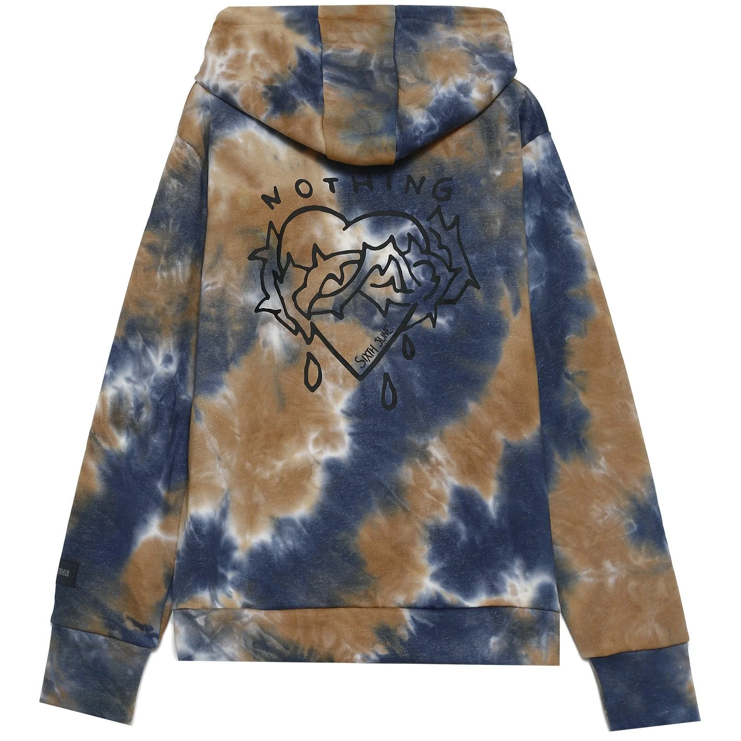 Sweat capuche nothing tie dye Marron - Image 7