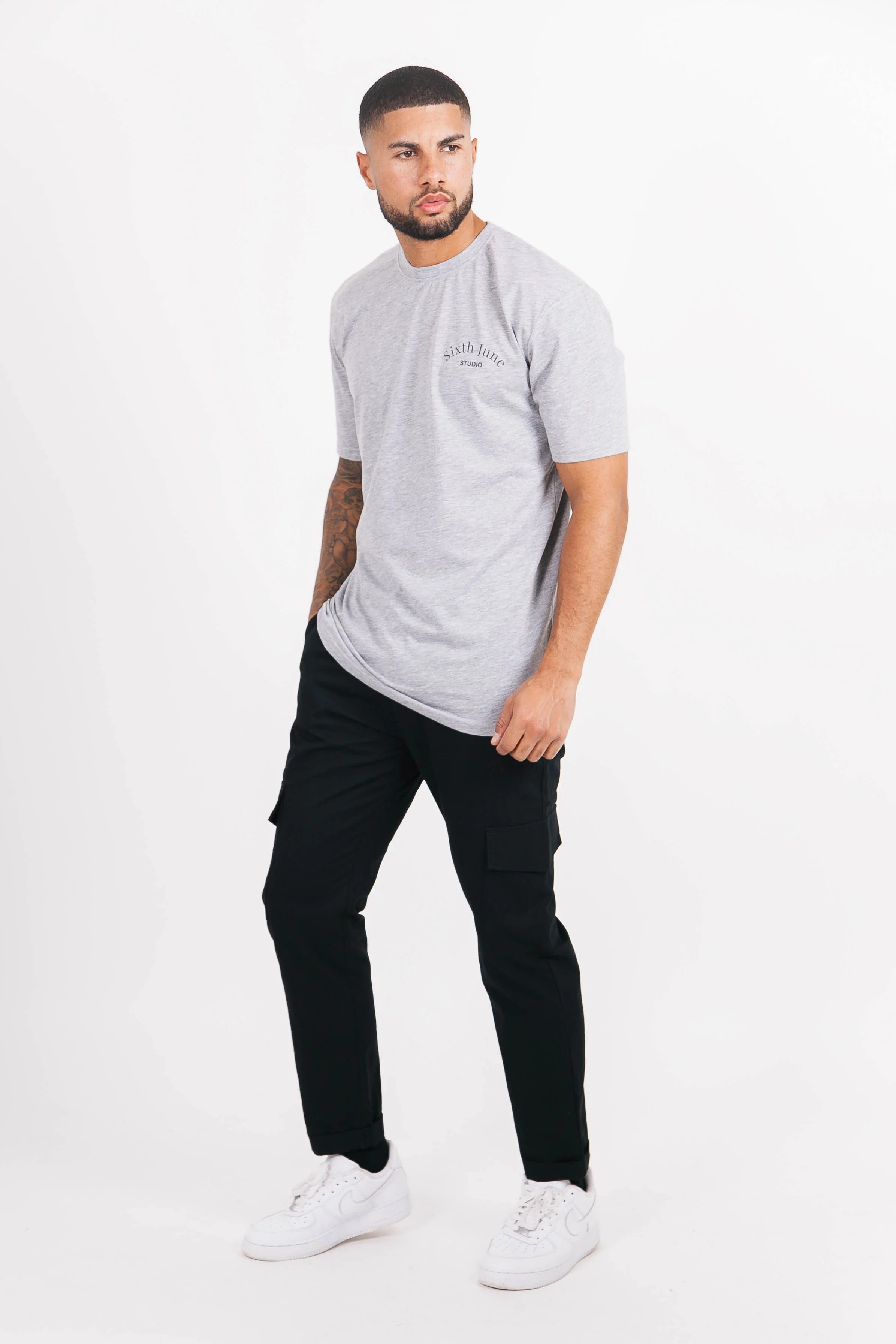 Pantalon toile poches noir - Image 5