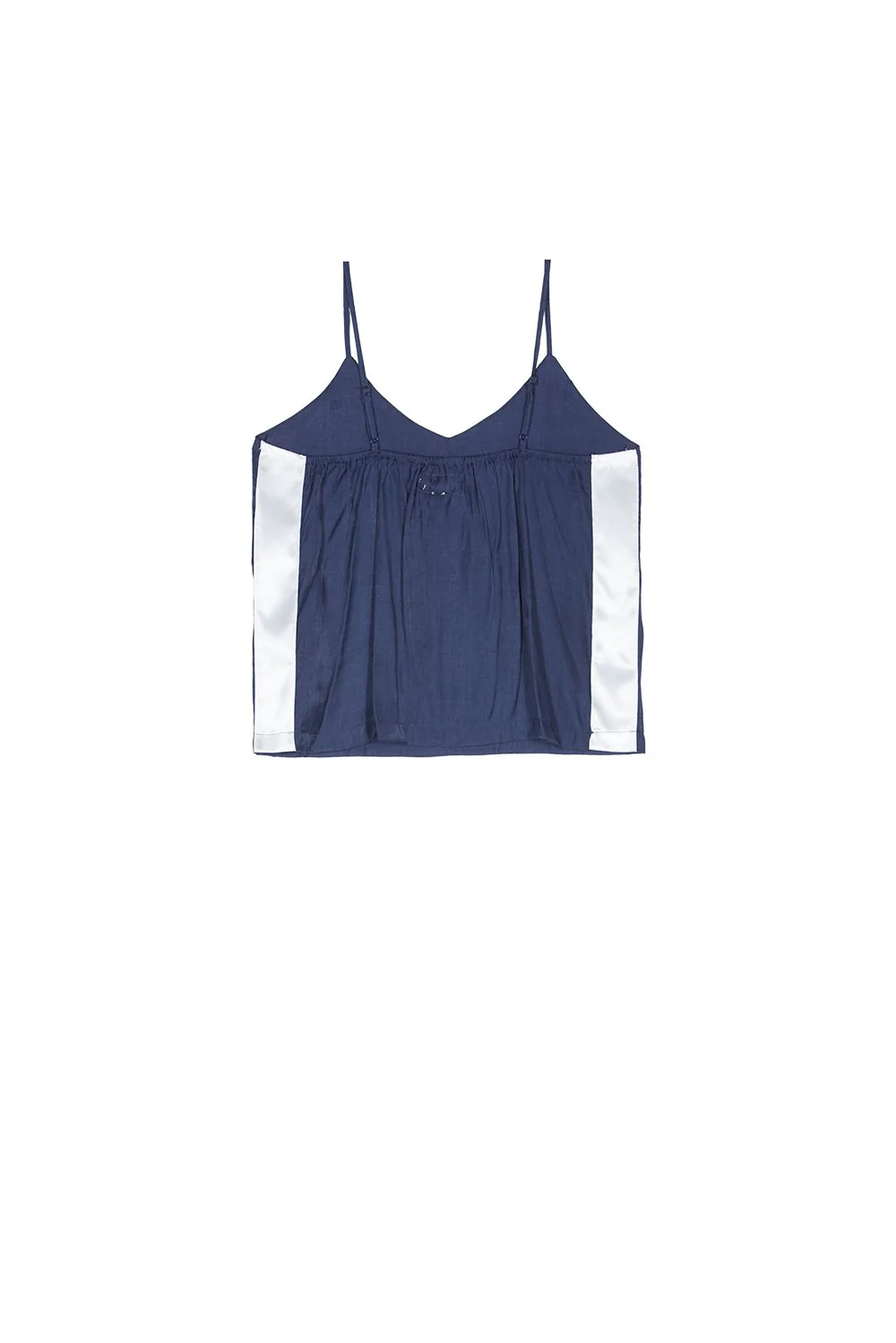 Débardeur bandes satin bleu - Image 5