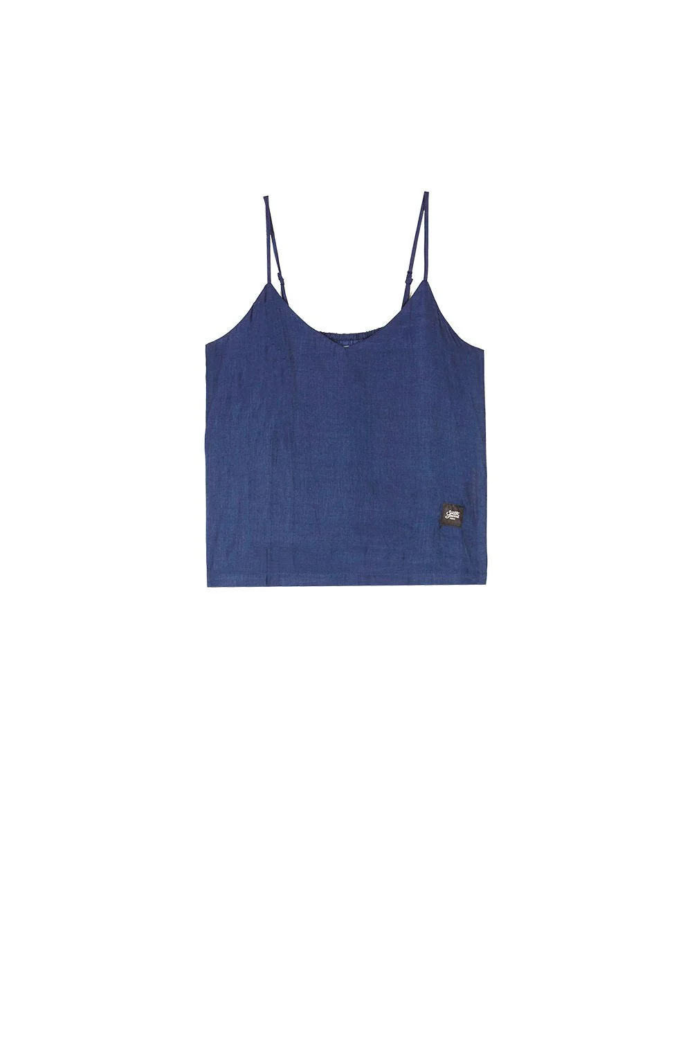 Débardeur bandes satin bleu - Image 6