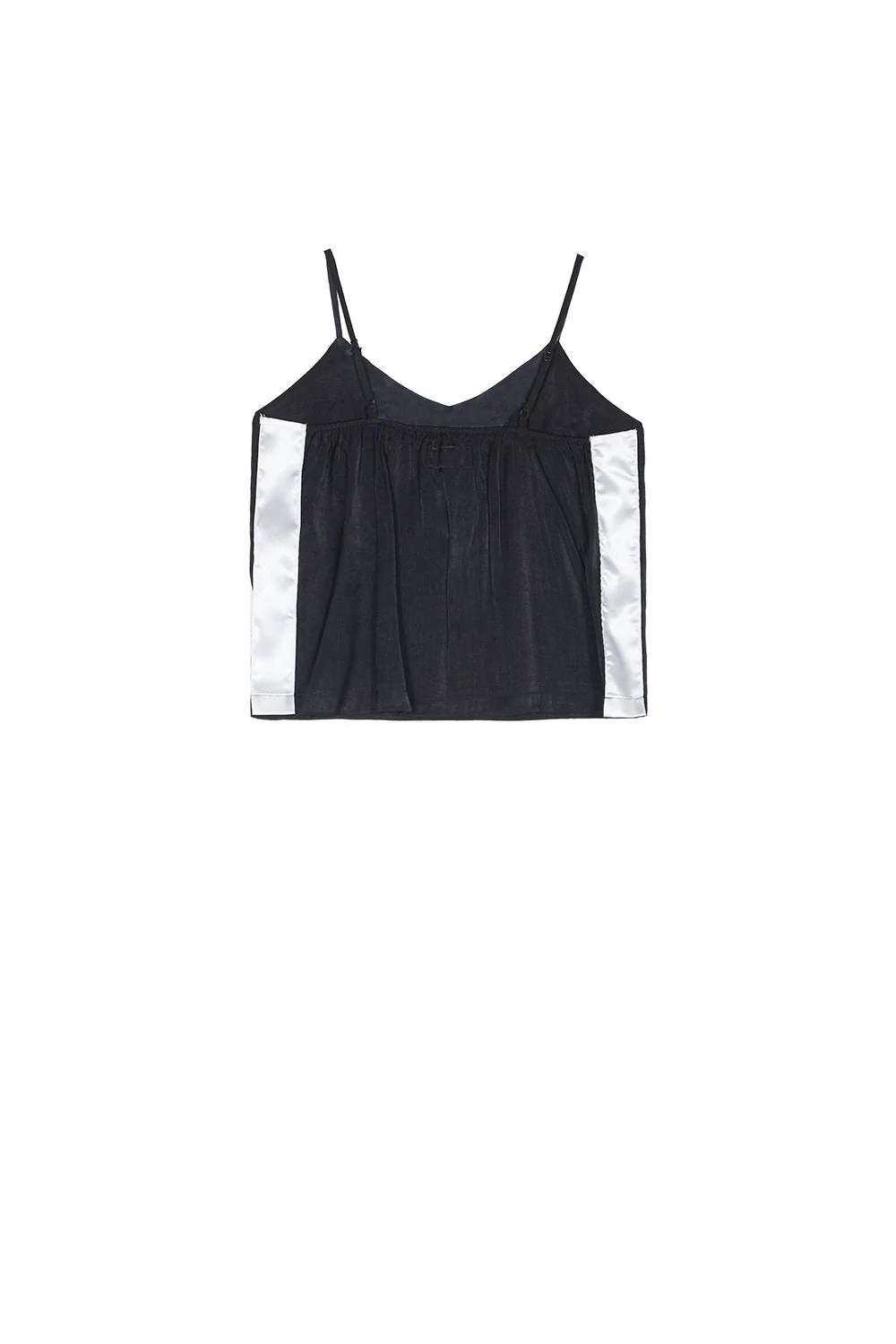 Débardeur bandes satin noir - Image 6