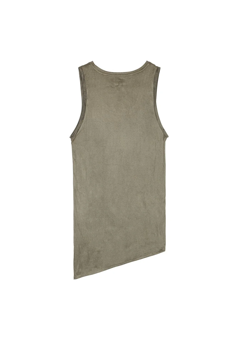 Débardeur suédine asymétrique kaki - Image 6