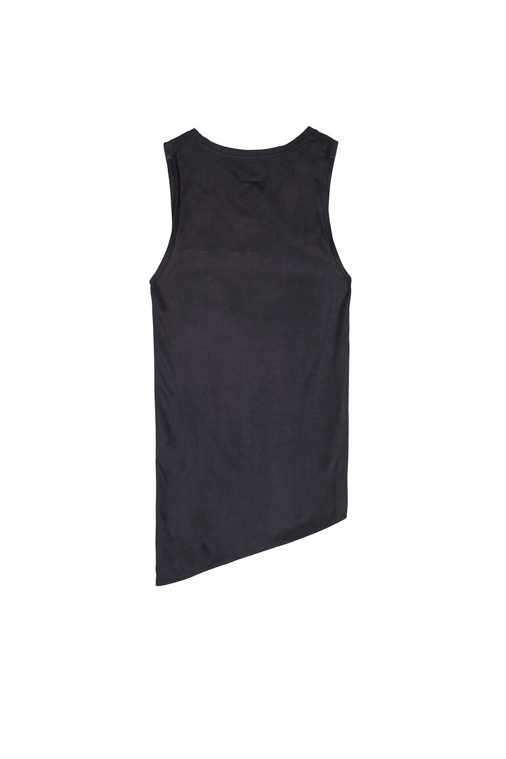 Débardeur suédine asymétrique noir - Image 6