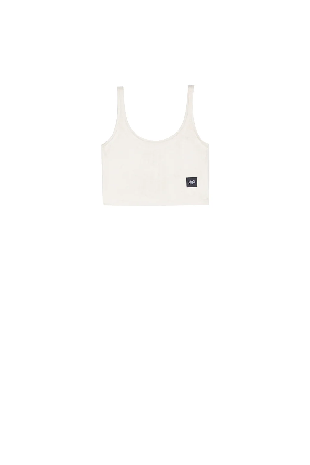 Débardeur suédine crop top beige