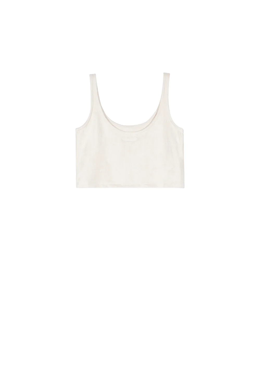 Débardeur suédine crop top beige - Image 6