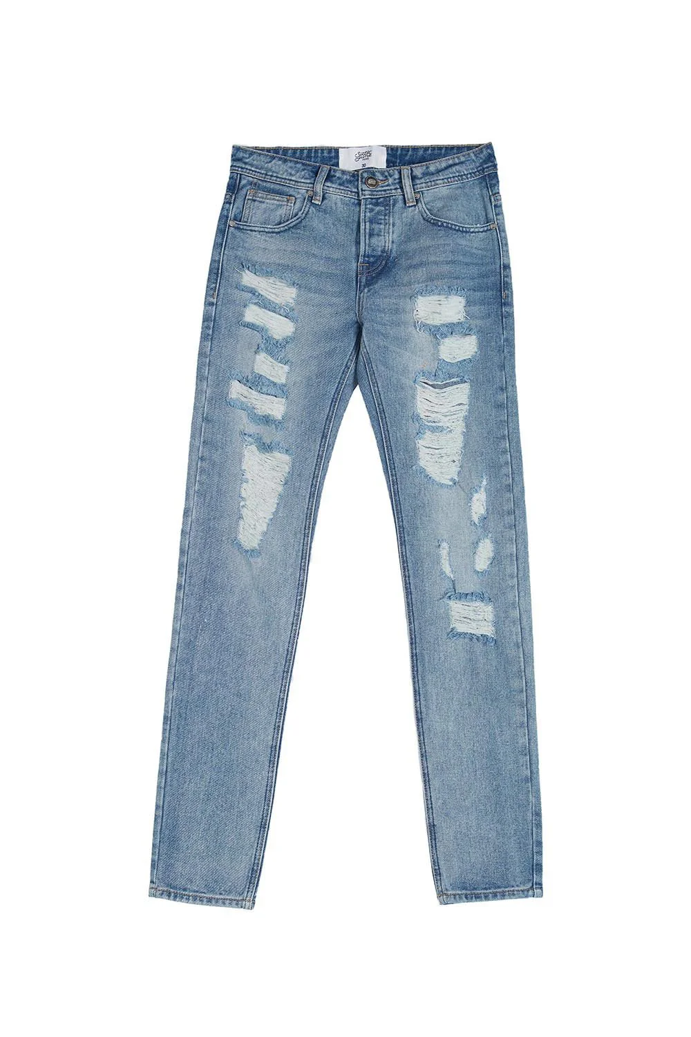 Denim destroyed effect Sixth June blue M2473HDE - Image 5