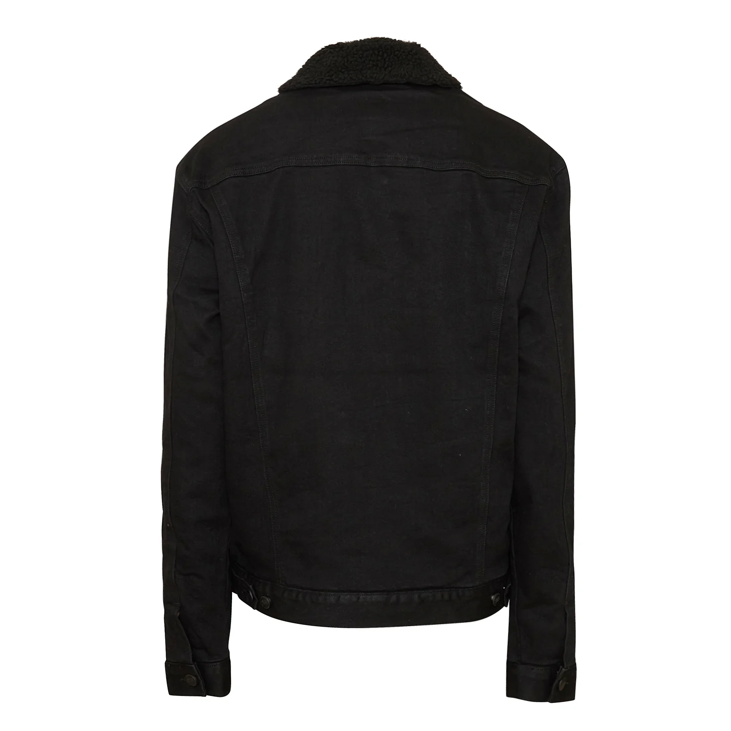 Veste en jean sherpa noir - Image 6