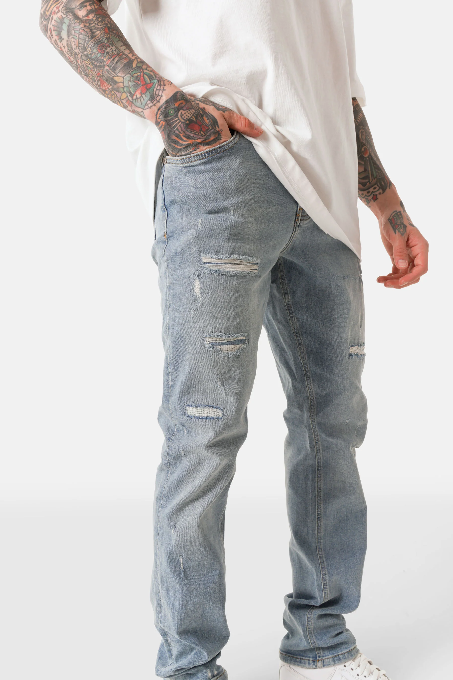 DESTROYED denim jean - Image 3