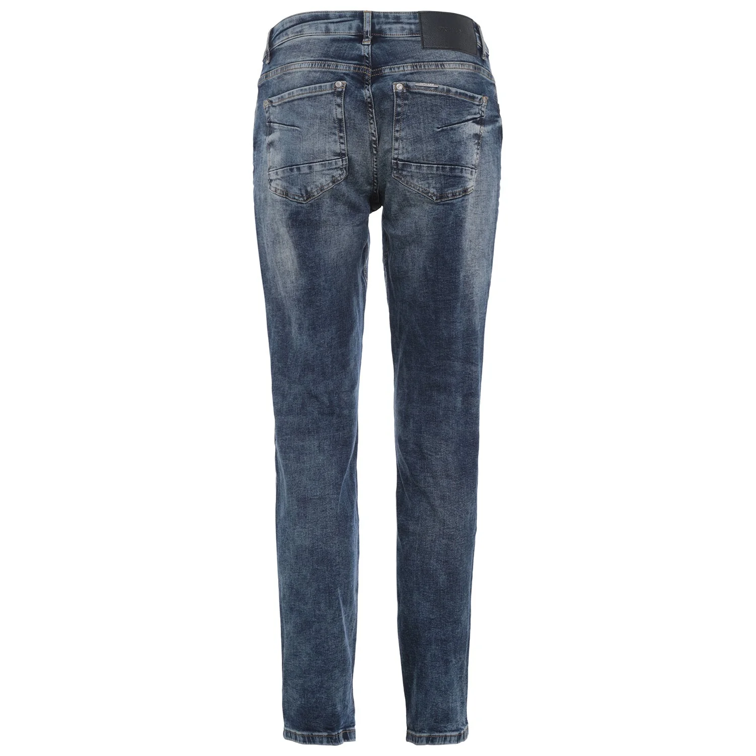 Jean délavé regular Bleu foncé - Image 7