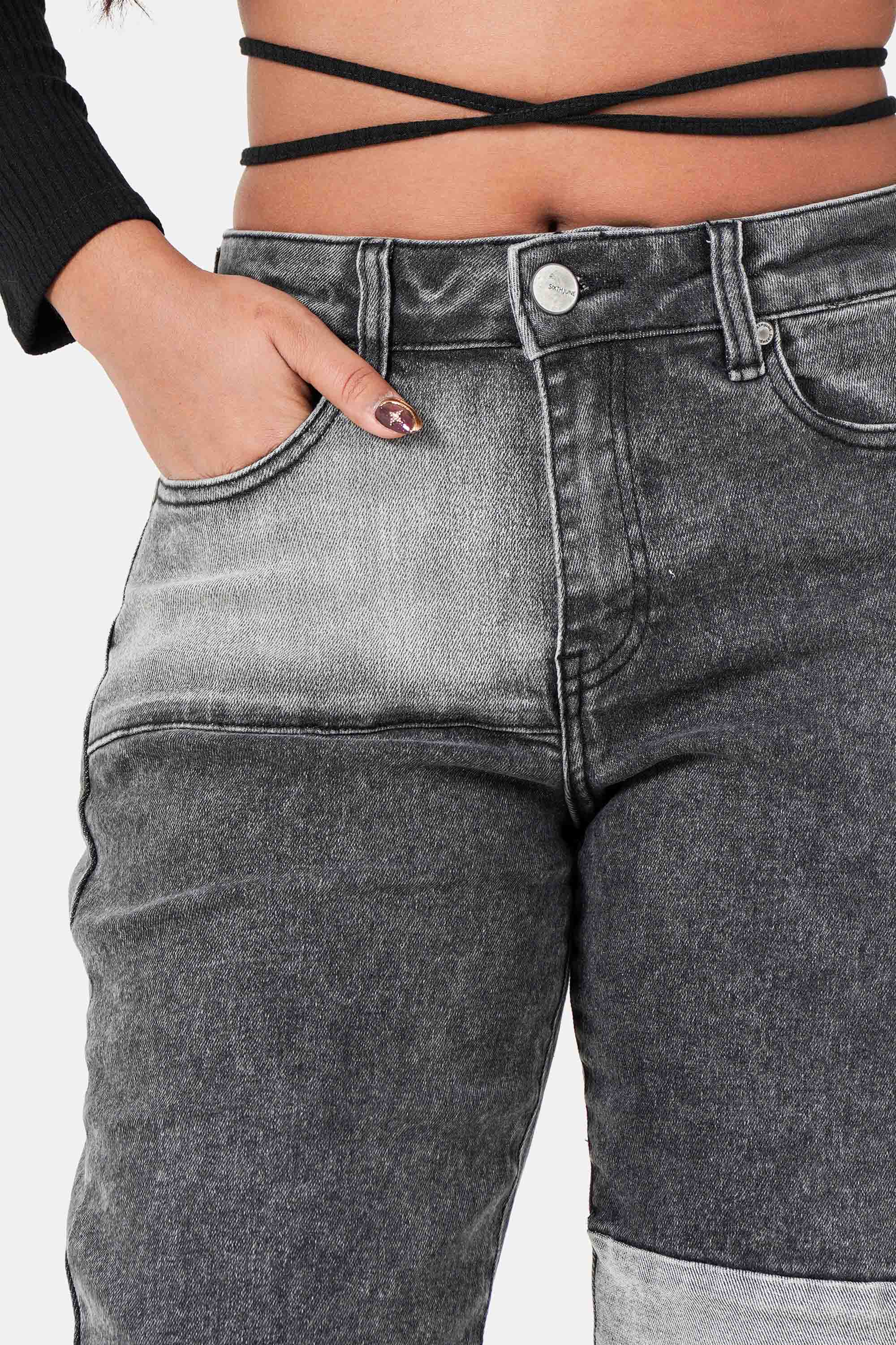 PATCHWORK denim pant - Image 3
