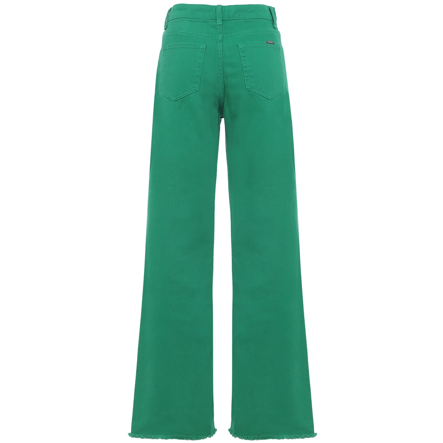 Jean uni large Vert foncé - Image 7