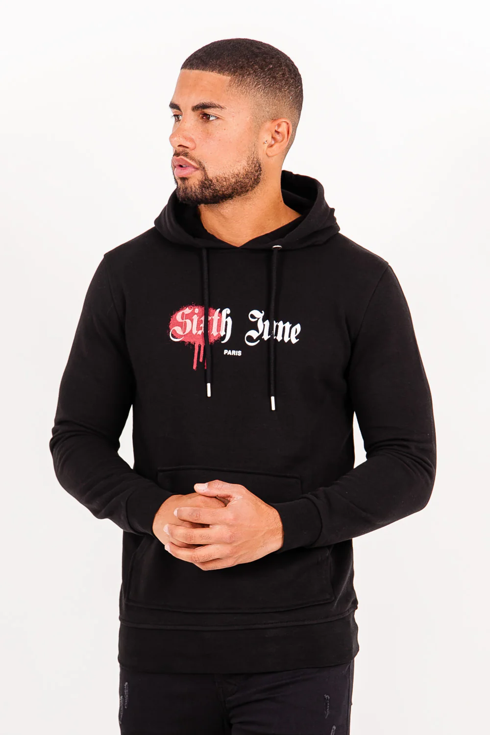 Sweatshirt district Paris noir - Image 2