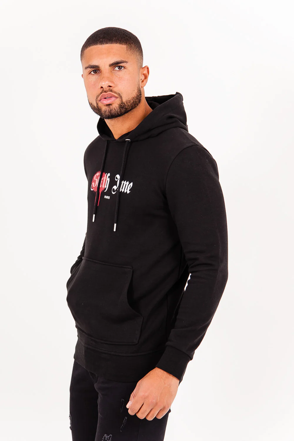 Sweatshirt district Paris noir - Image 4