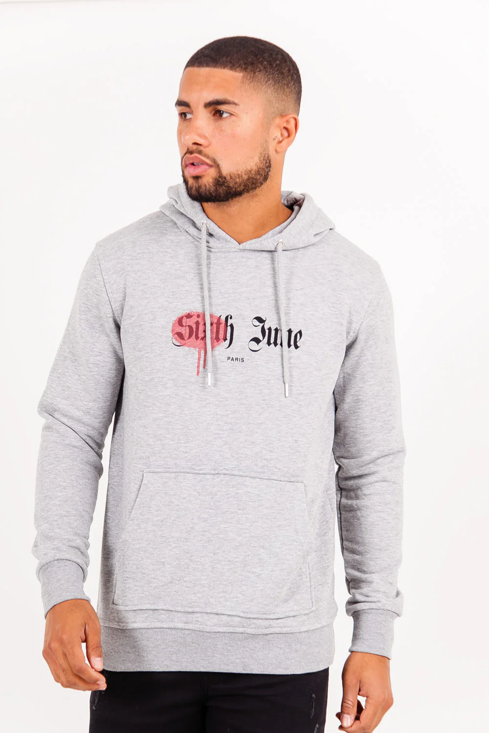 Sweatshirt district Paris gris - Image 2
