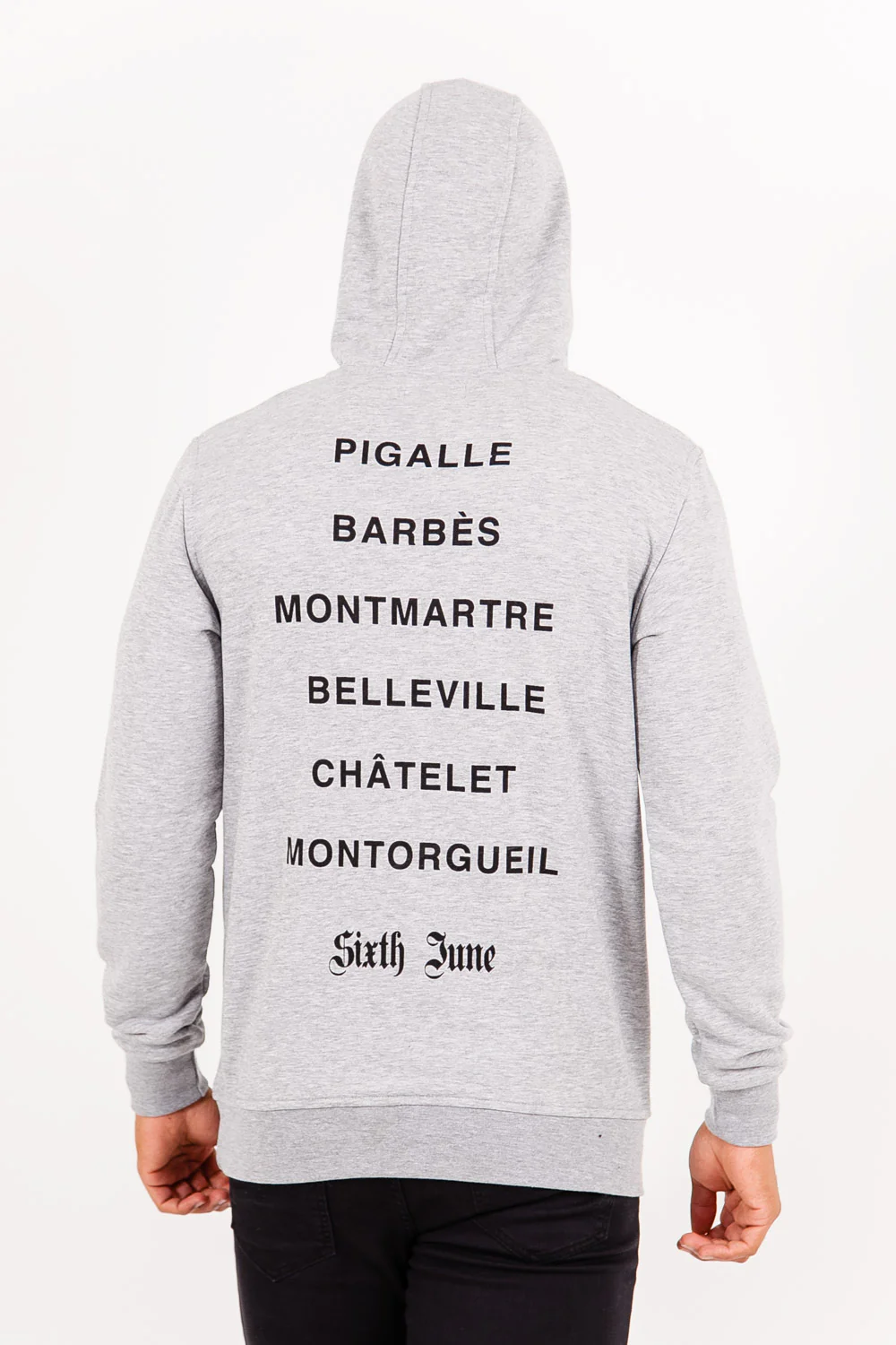 Sweatshirt district Paris gris - Image 4