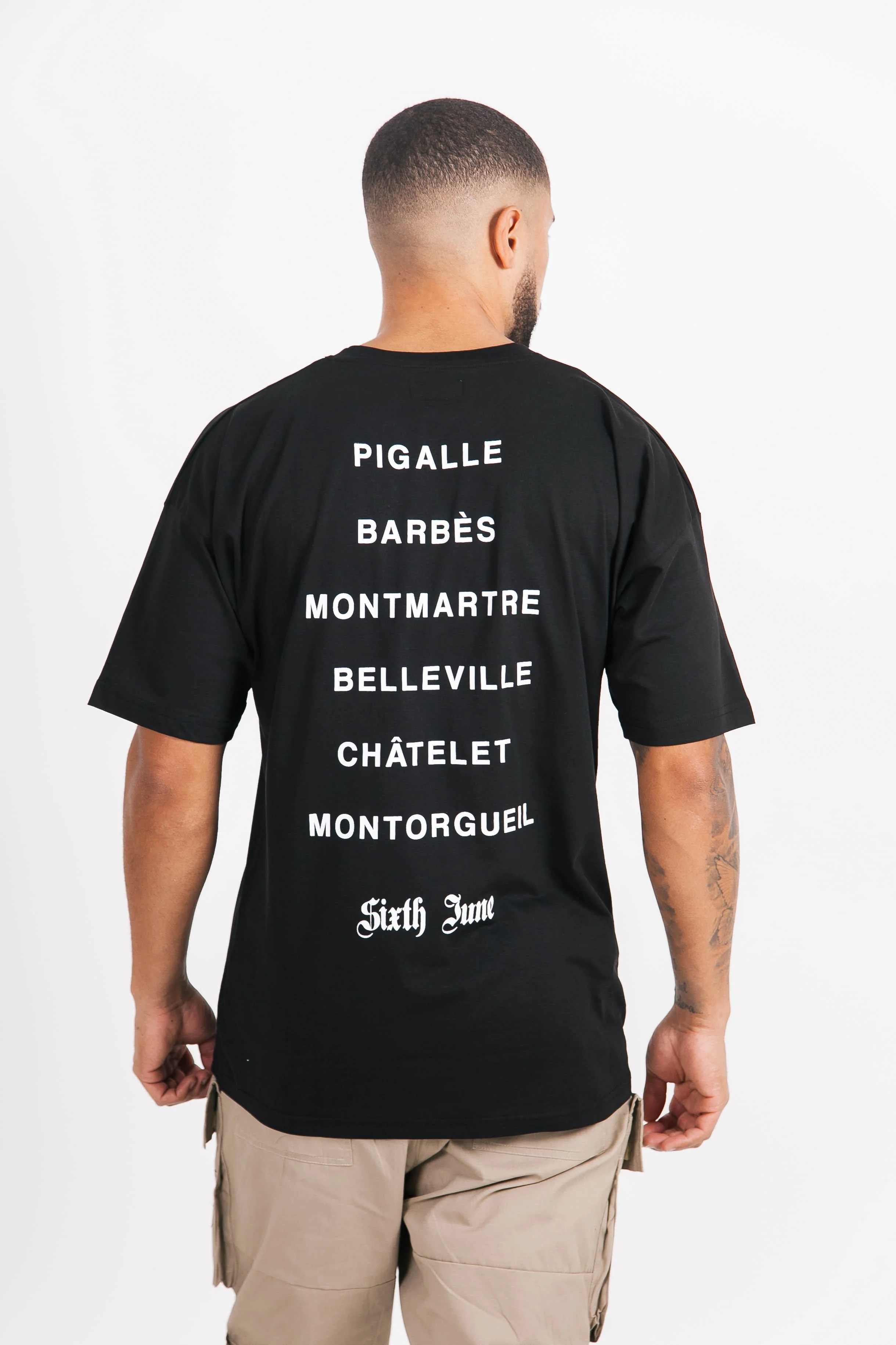 T-shirt district Paris noir - Image 5