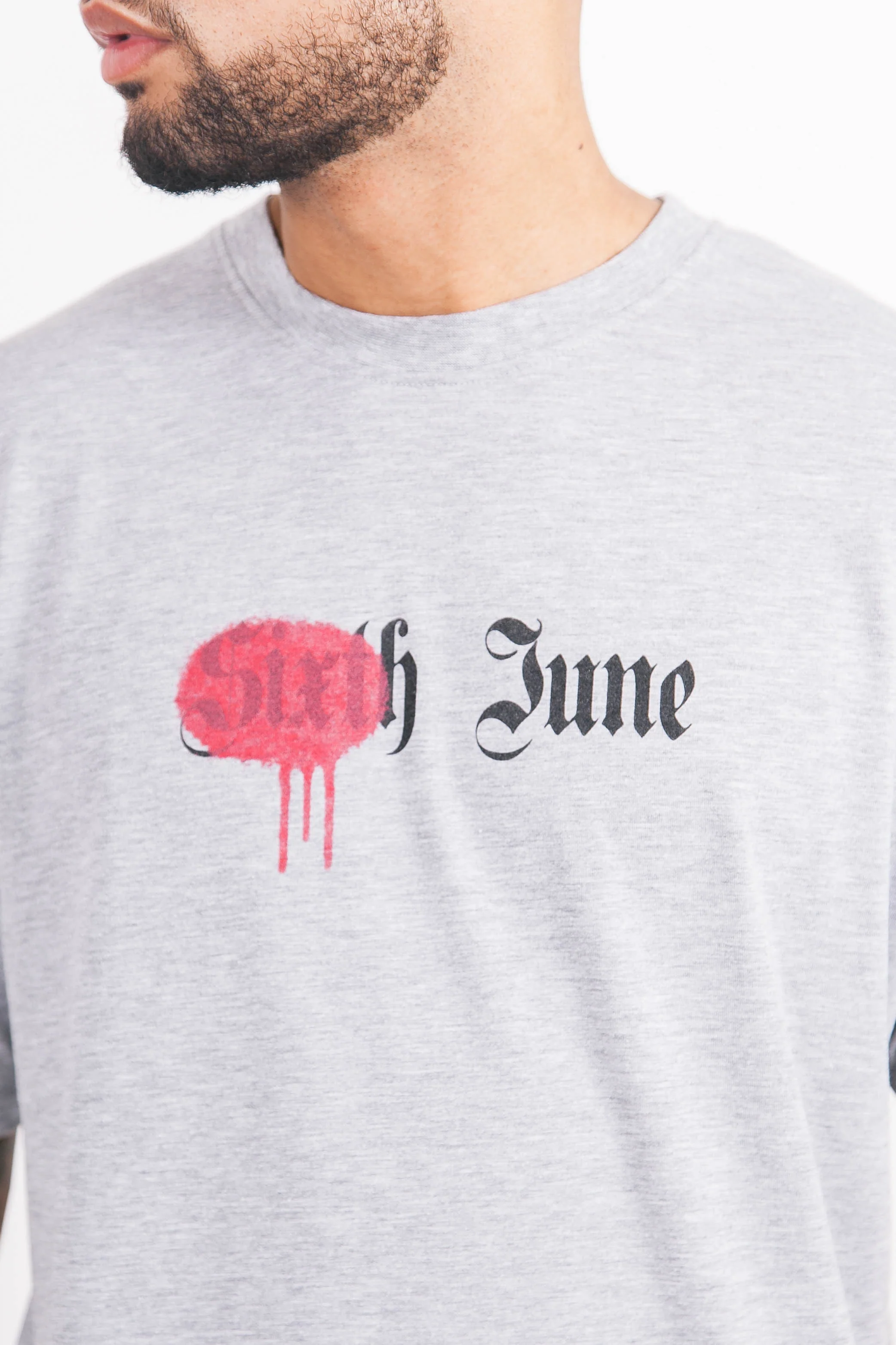 T-shirt district Paris gris - Image 3