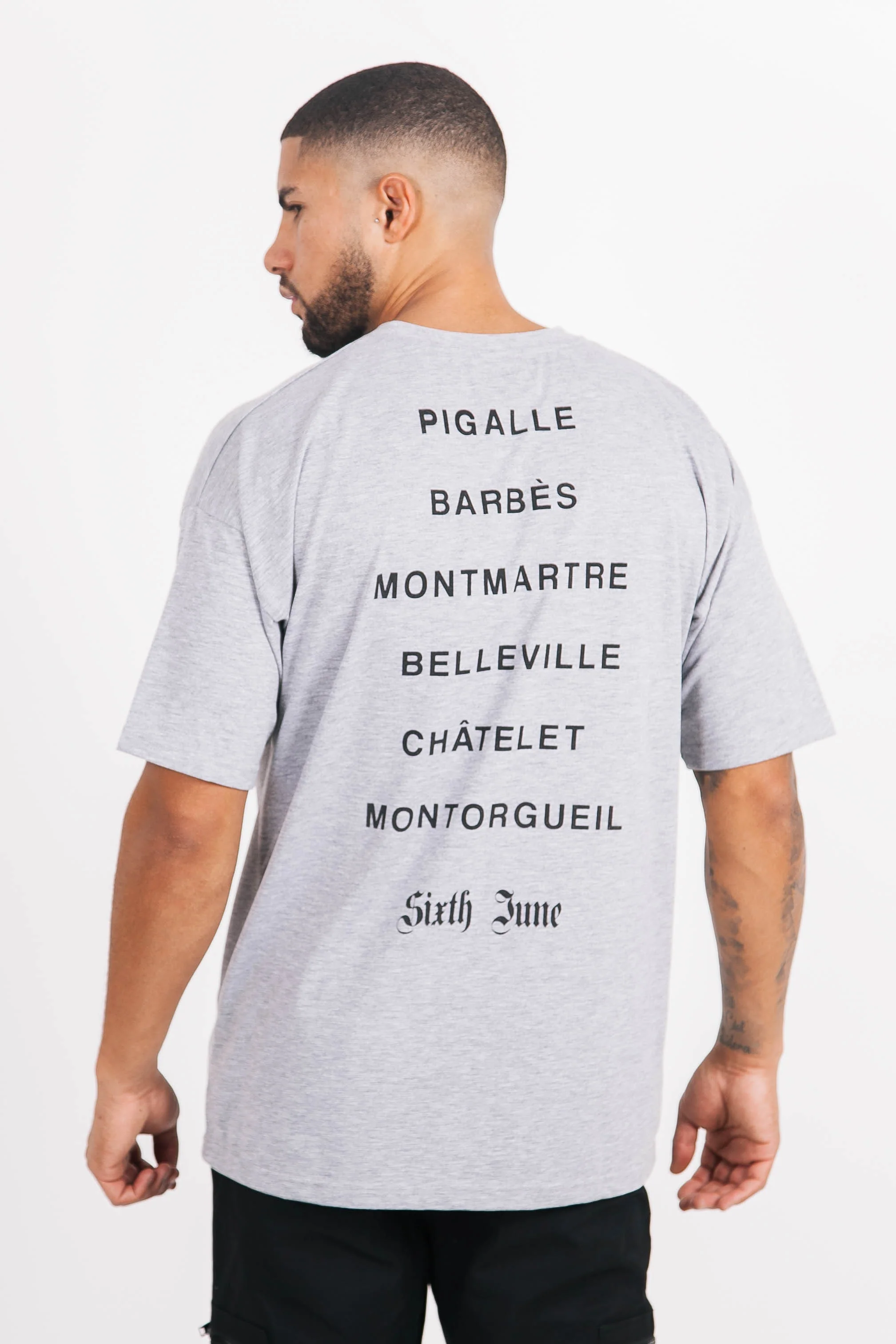 T-shirt district Paris gris - Image 5