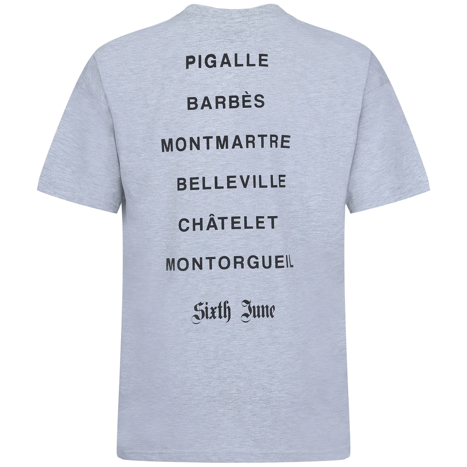 T-shirt district Paris gris - Image 7