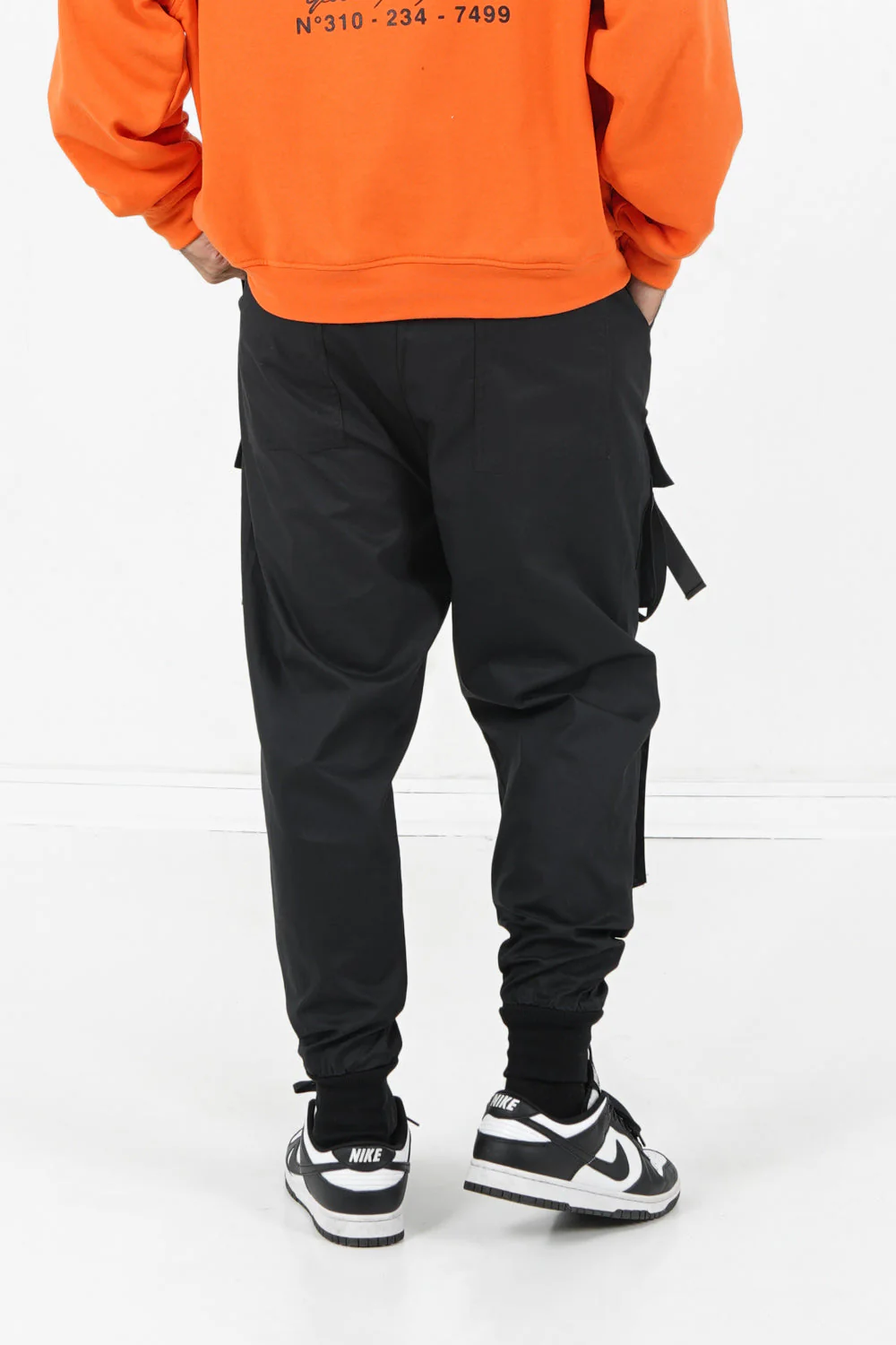 Cargo boucles poches logo Noir - Image 5