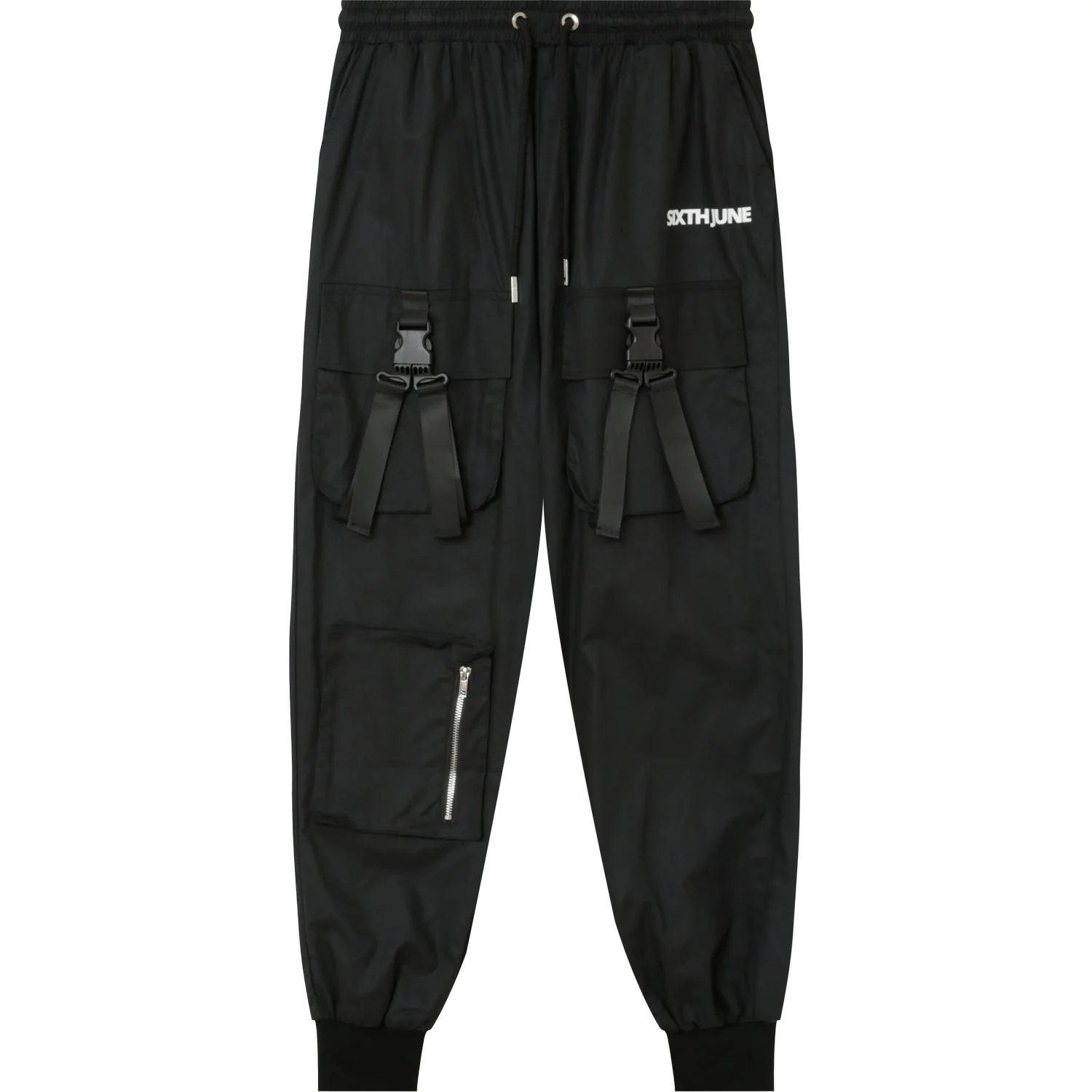 Cargo boucles poches logo Noir - Image 6
