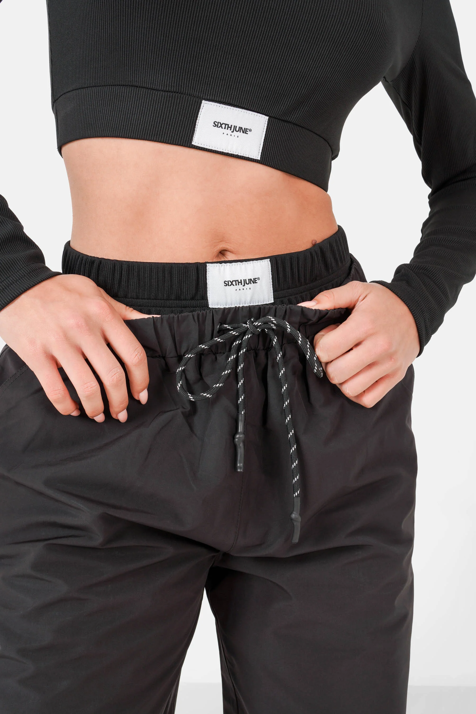 NYLON double waist jogger pant - Image 3