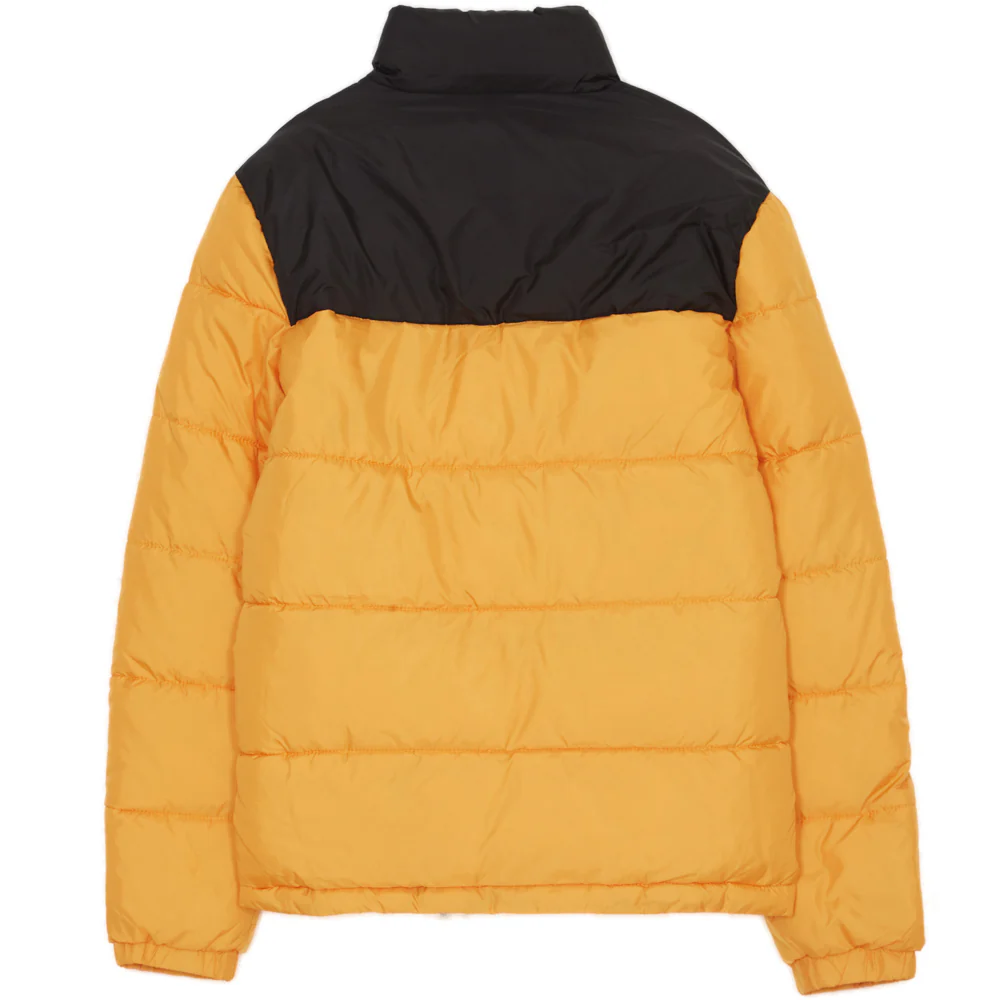 Doudoune bicolore logo jaune noire - Image 6