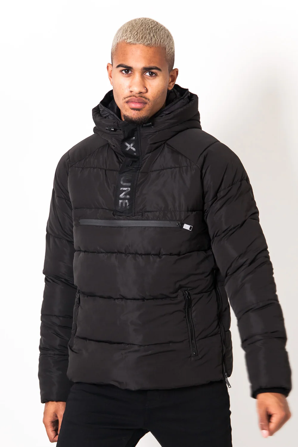 Doudoune enfilable capuche noir - Image 2