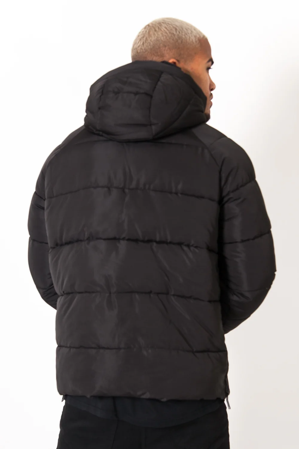 Doudoune enfilable capuche noir - Image 5