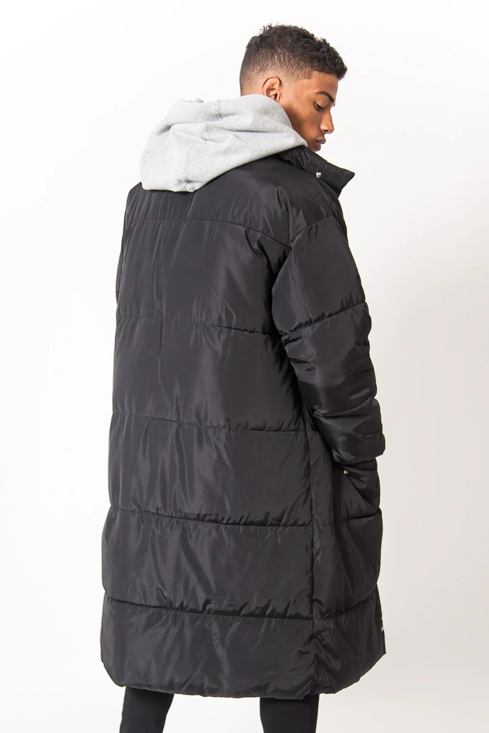 Doudoune extra oversize longue noir - Image 5